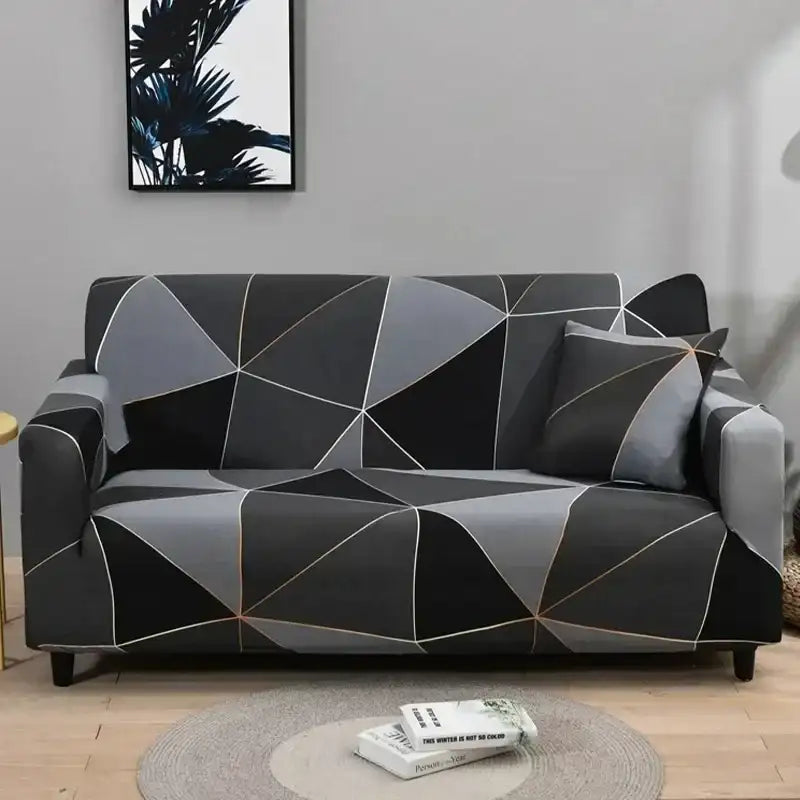 1pc Flower Printed Elastic Sofa Cover Antidirty Spandex Sofa Cover Furniture Protector for Bedroom Office Living Room
