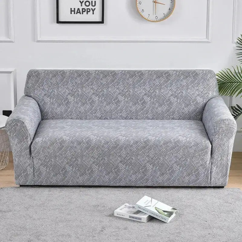 1pc Flower Printed Elastic Sofa Cover Antidirty Spandex Sofa Cover Furniture Protector for Bedroom Office Living Room