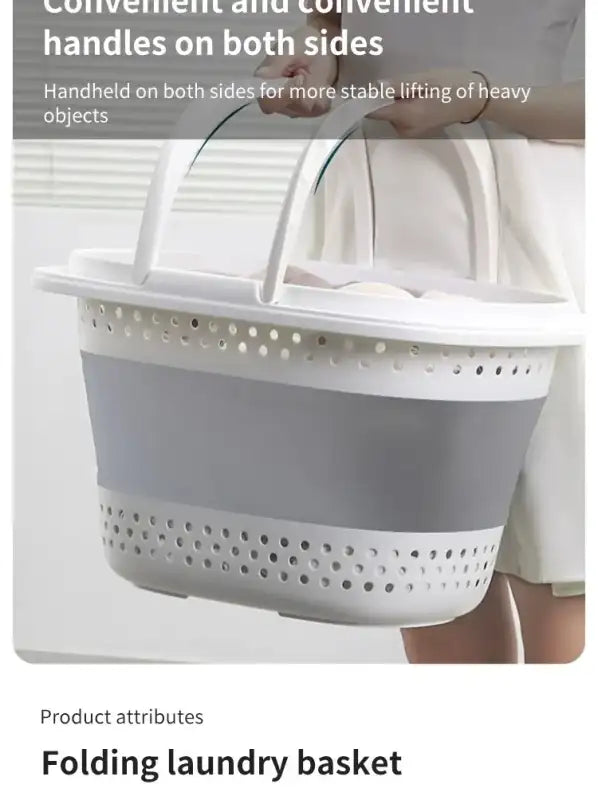 Collapsible Plastic Laundry Basket Folding Pop Up Bathroom Dirty Clothes Basket Household Plastic Large Storage