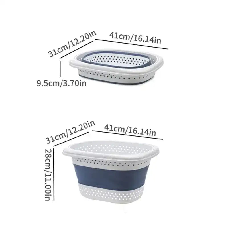 Collapsible Plastic Laundry Basket Folding Pop Up Bathroom Dirty Clothes Basket Household Plastic Large Storage