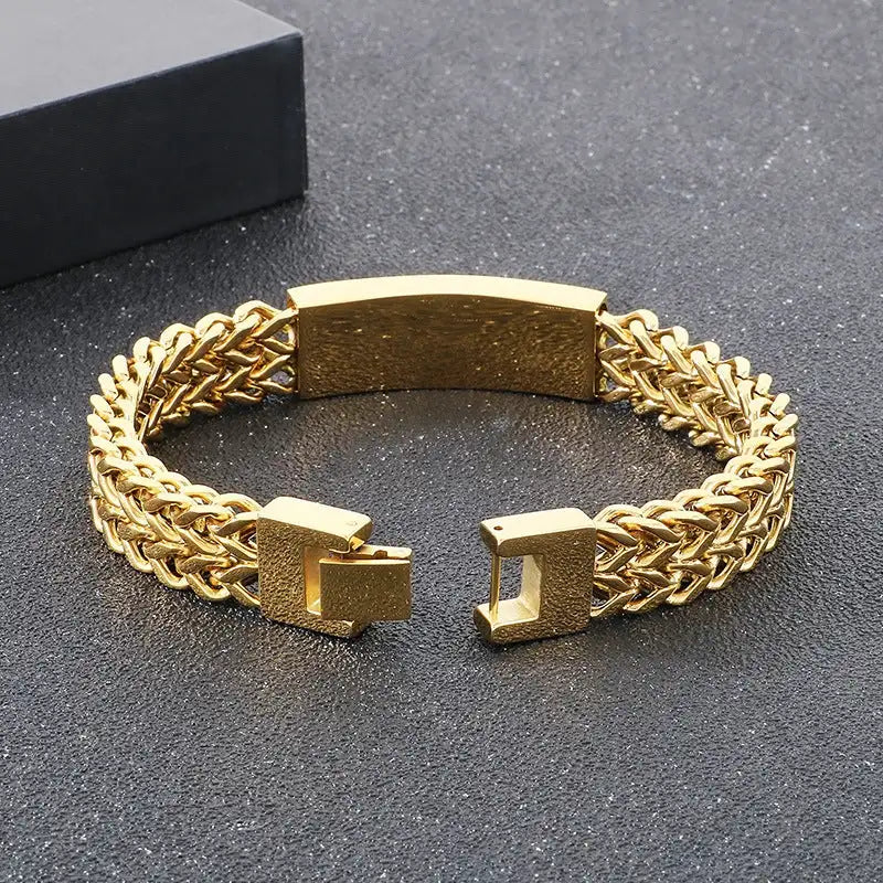 Tigereye Titan Men’s Curved Bracelet