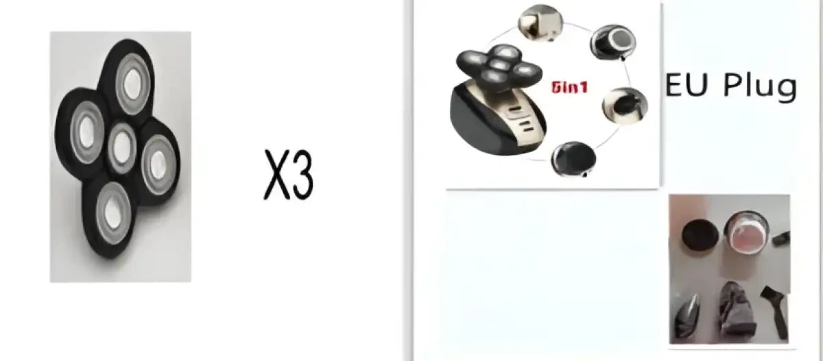 GroomPro 5-in-1 Rechargeable Shaving Kit - Set1