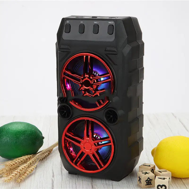 DualBlast Wireless Outdoor Bluetooth Speaker - Red