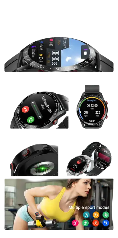 Smartwatch with health and fitness features.