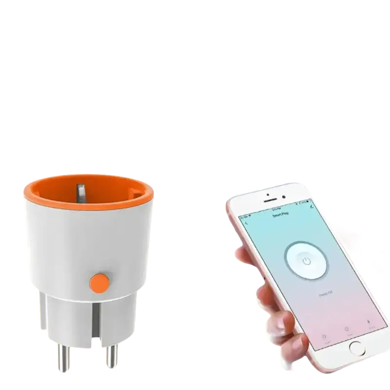Smart plug with smartphone control.