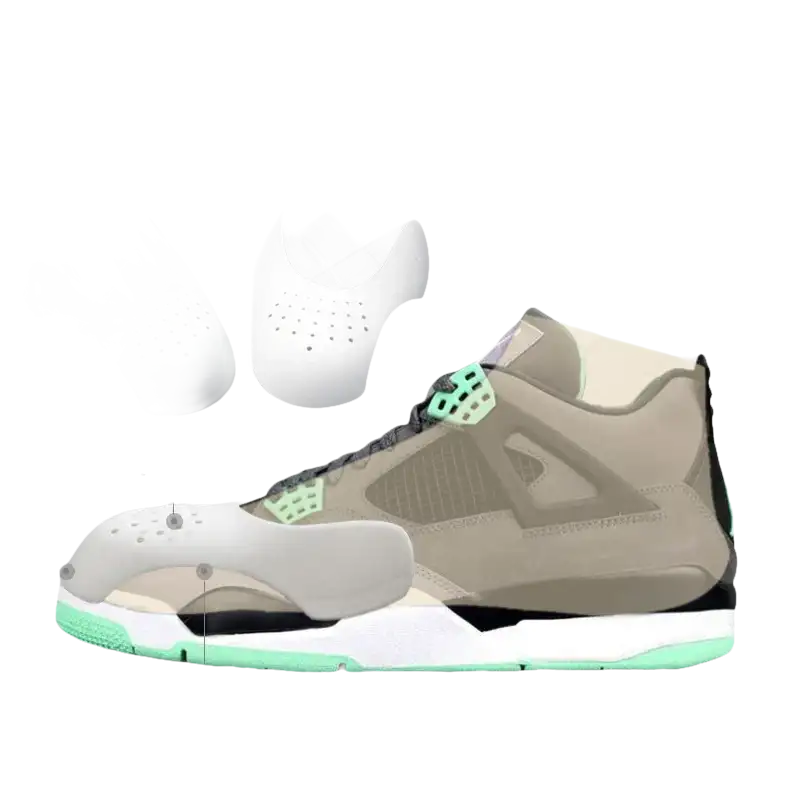 Sneaker with toe protectors.