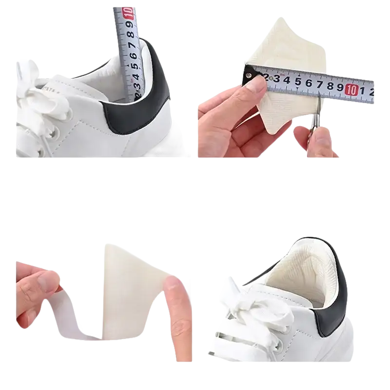 Shoe height adjustment instructions.