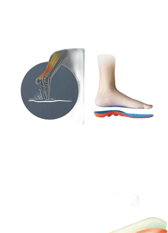 Orthopedic insole advertisement.