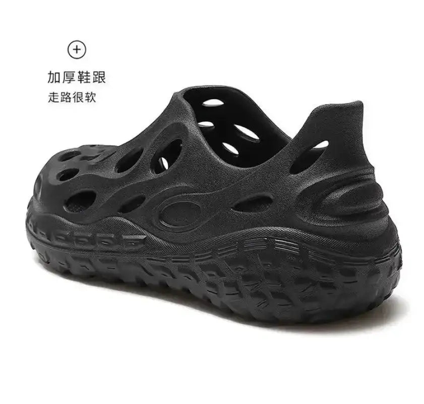 Hole Shoes Men’s Summer Outdoor Wear Platform Non-slip Eva Deodorant Breathable Sandals Beach Trend Slippers Men