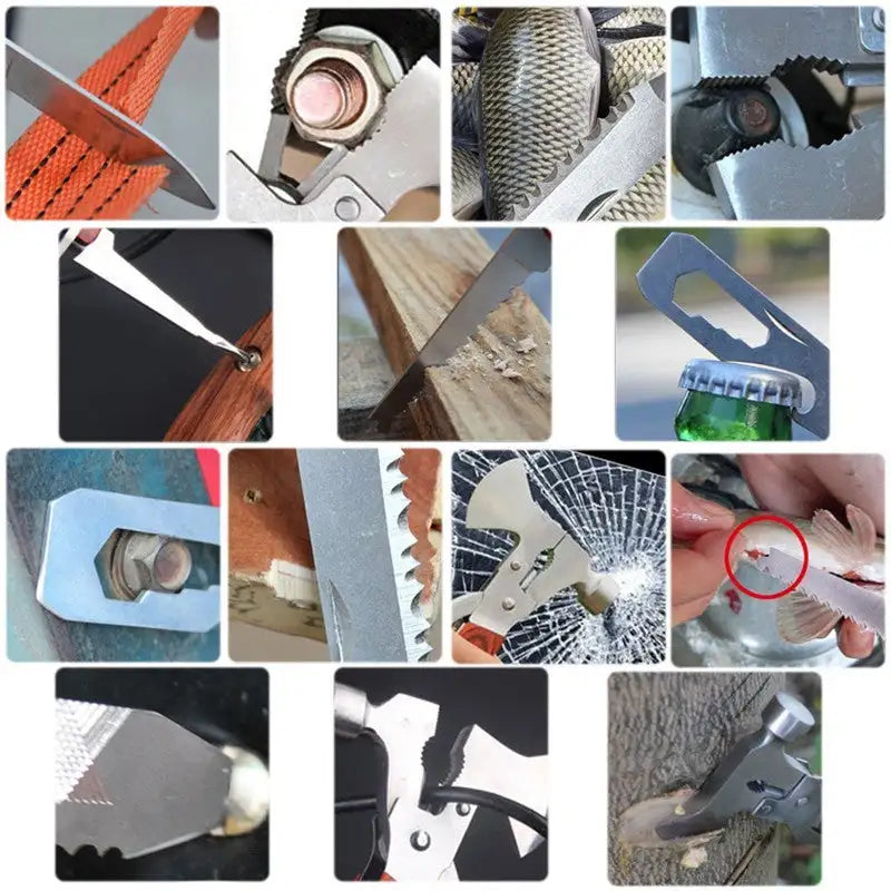 Foldable Survival Pliers: The Ultimate Outdoor Tool! - Brown