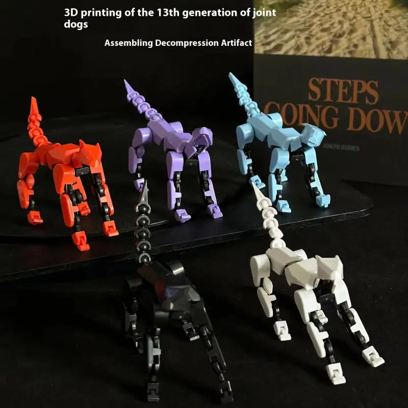 ShapeShift Robot 3D Action Doll - Pure Black Police Dog / Assembled