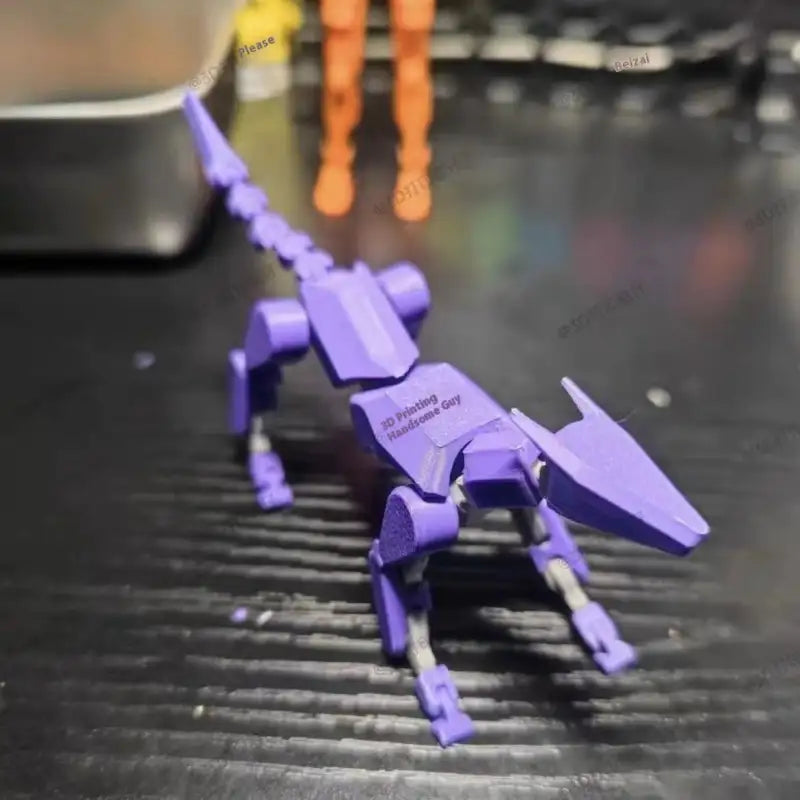 ShapeShift Robot 3D Action Doll - Purple Black Police Dog / Assembled