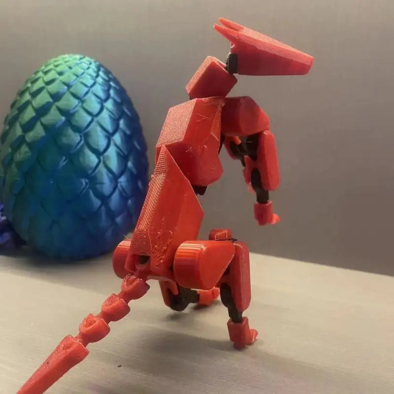 ShapeShift Robot 3D Action Doll - Red And Black Police Dog / Assembled