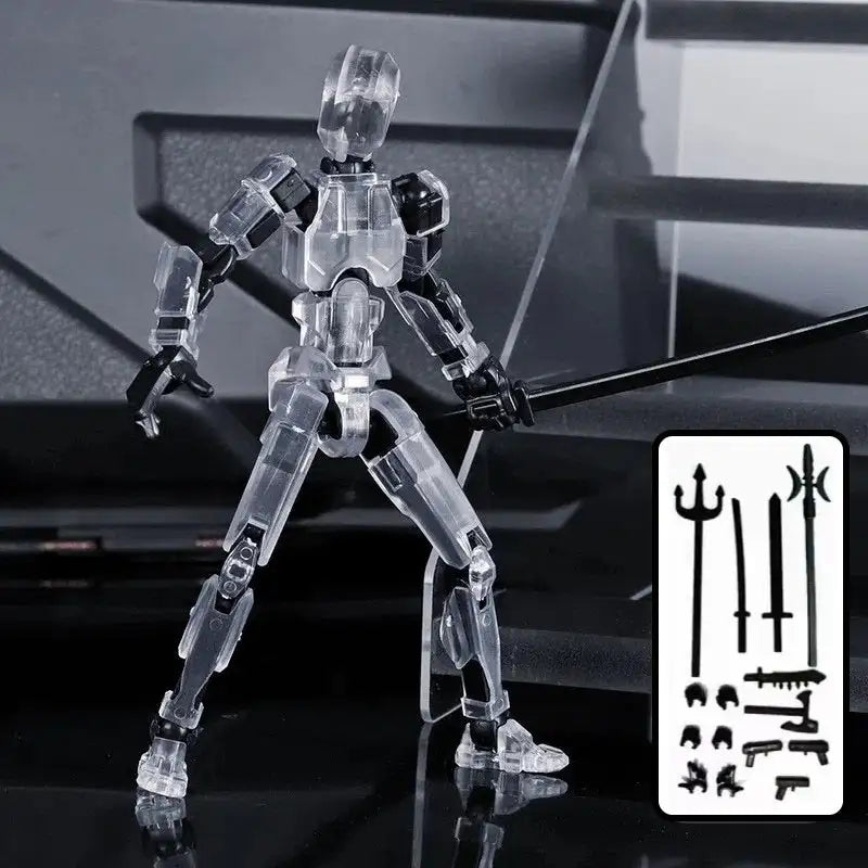 ShapeShift Robot 3D Action Doll - Transparent Movable Joint / Assembled