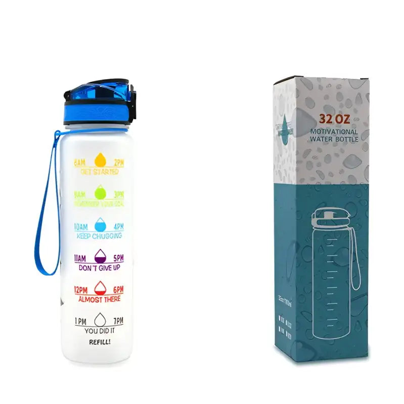 TimeBounce Motivational Water Bottle - Colorful with box / 1L