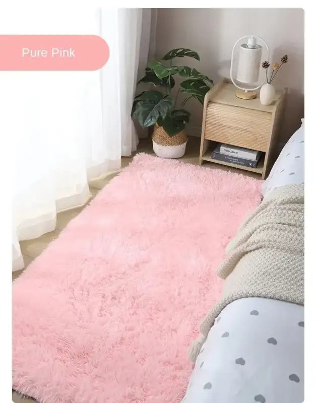 VIKAMA Hygge Haven Carpet High Pile Shag Carpet Non-Slip Cloud Flooring for Scandinavian Bedrooms and Gallery-Level Art