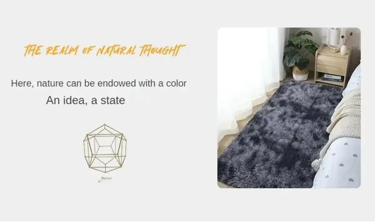 VIKAMA Hygge Haven Carpet High Pile Shag Carpet Non-Slip Cloud Flooring for Scandinavian Bedrooms and Gallery-Level Art