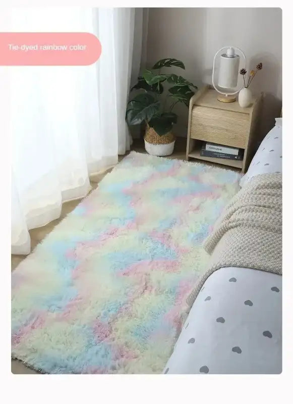 VIKAMA Hygge Haven Carpet High Pile Shag Carpet Non-Slip Cloud Flooring for Scandinavian Bedrooms and Gallery-Level Art