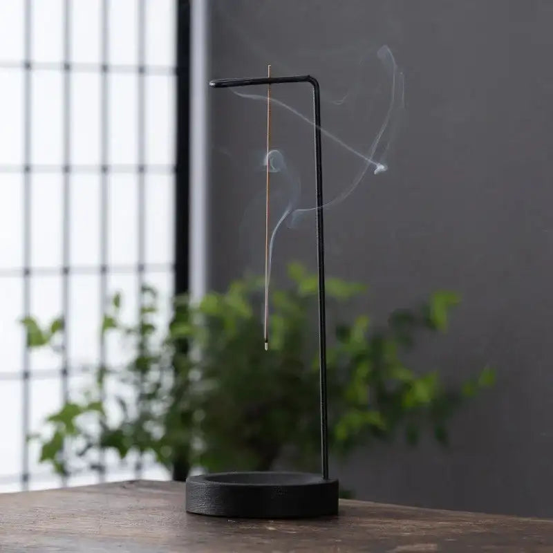 Creative Upside Down Incense Burner Incense Stick Holder Wooden Round Incense Tray Ornament Bedroom Home Yoga