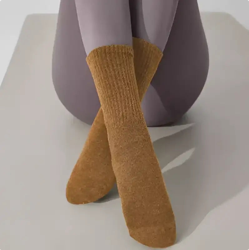 Kids’ Trendy Sports Yoga Socks - Active Style - Ginger Yellow / Free Size