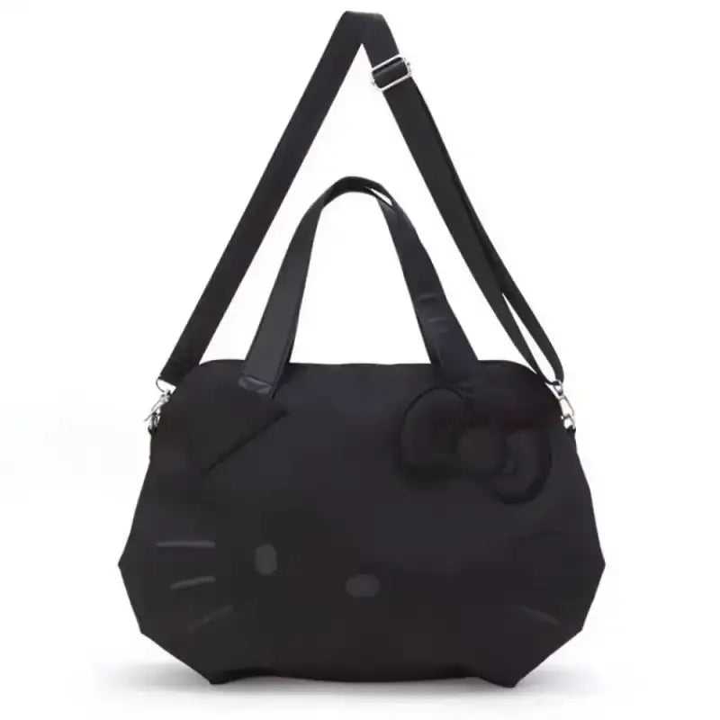 Black Hello Kitty tote bag.