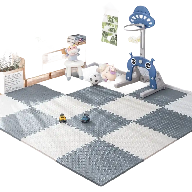 Interlocking foam play mat.