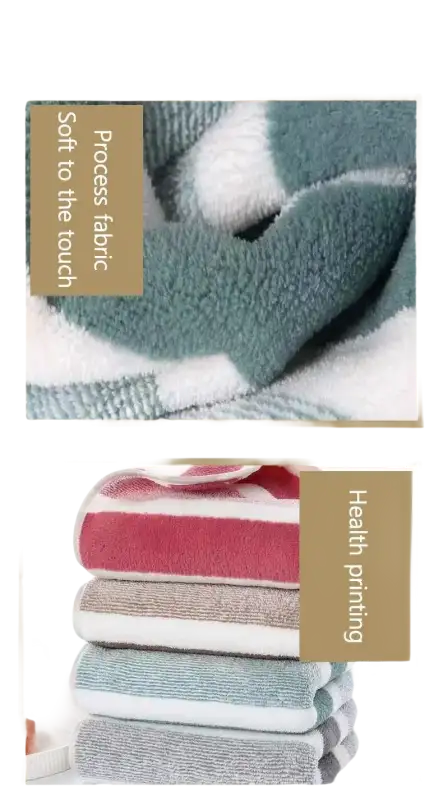 Soft colorful towels from Lint Busters quickdry striped towel set, trendy and comfy