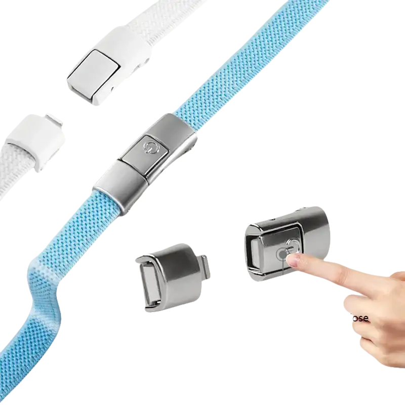 Braided watch band with magnetic clasp.