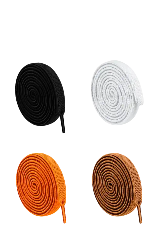 Colorful shoelaces.