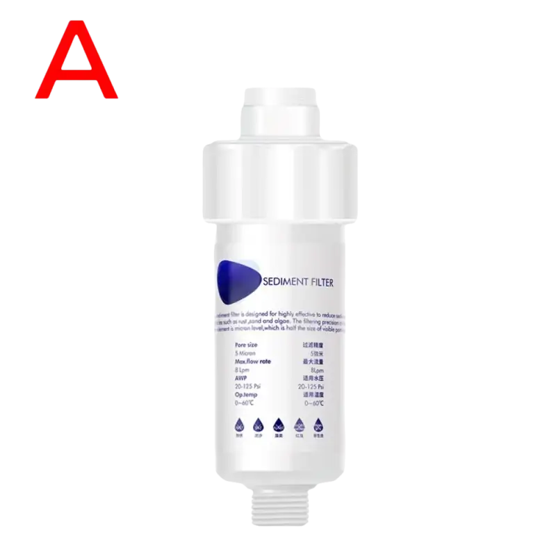 White sediment water filter.