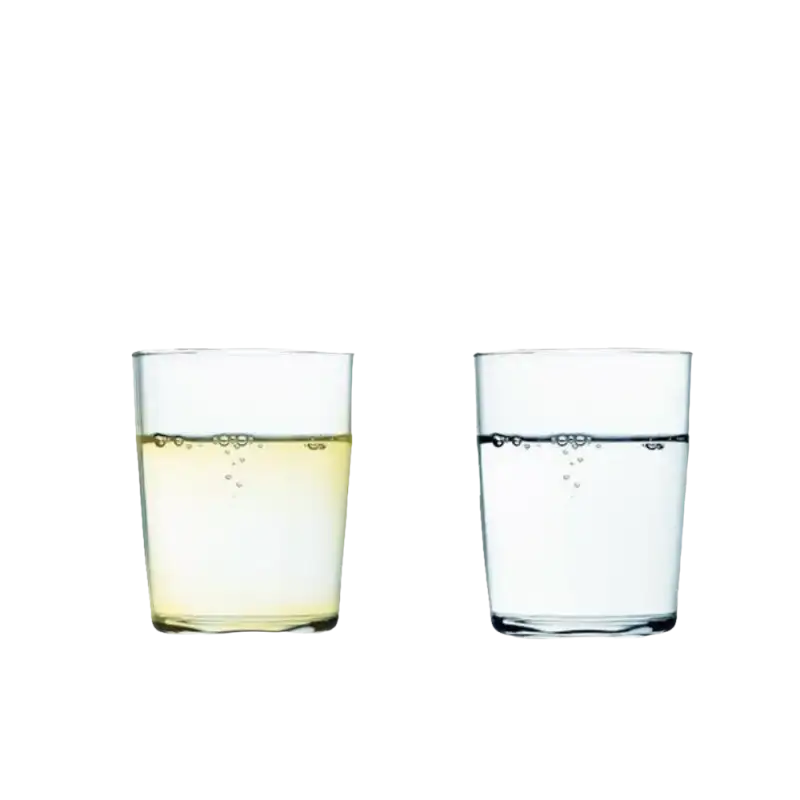 Chlorine test demonstration.
