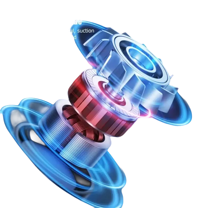 Vacuum cleaner motor components.