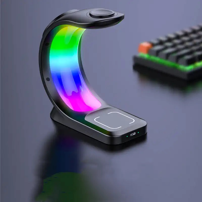 MagniGlow 4-in-1 Wireless Charging Hub 🌈⚡