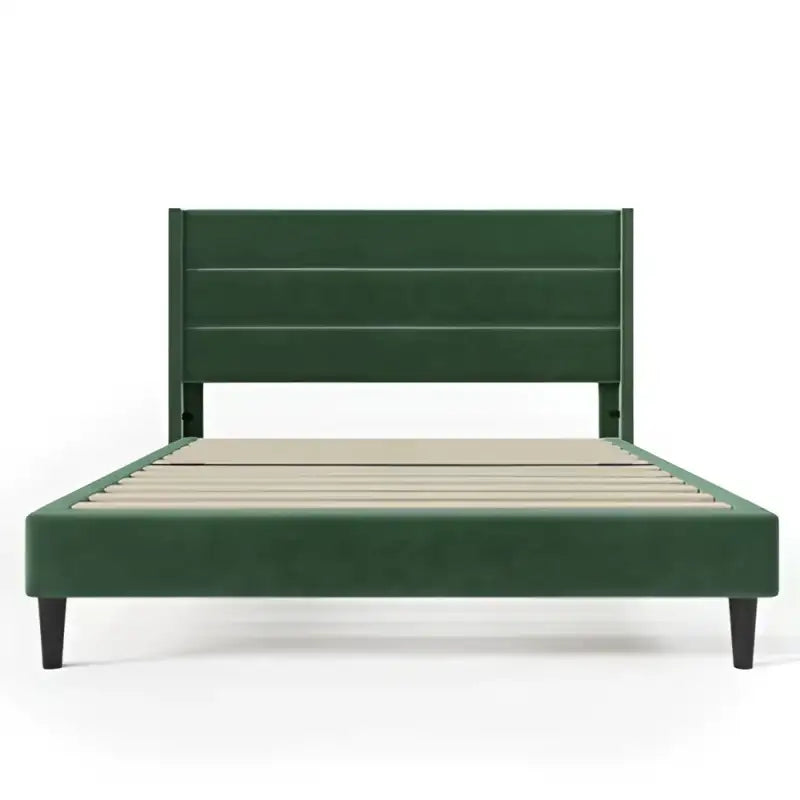 LuxeLin Slatted Bed - Green