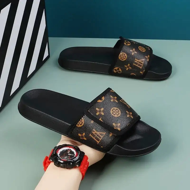 Summer Men Slippers Luxury Sport Slides Outdoor Street Clogs Quick Dry Beach Sandals Male Indoor Home Shoes Loafers