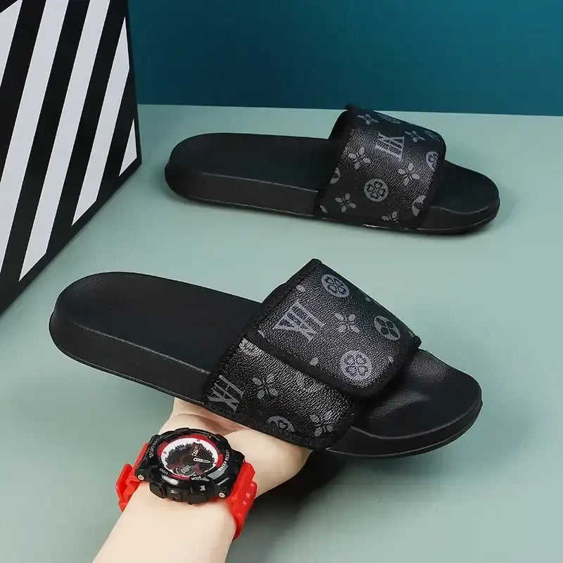 Summer Men Slippers Luxury Sport Slides Outdoor Street Clogs Quick Dry Beach Sandals Male Indoor Home Shoes Loafers