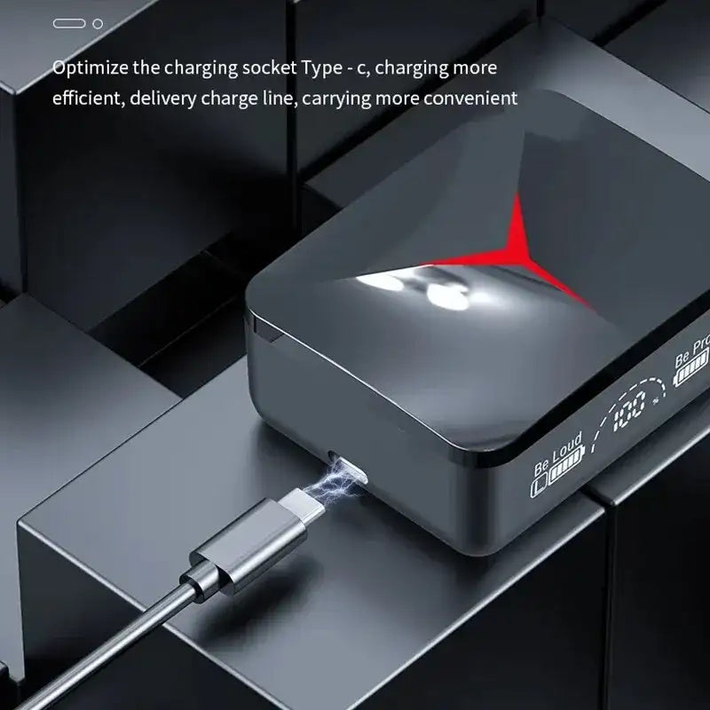 M90 Pro Wireless Headphones Sliding Cover Gaming Headsets Bluetooth 5.3 Stereo Sports Earbuds Earphones with Led