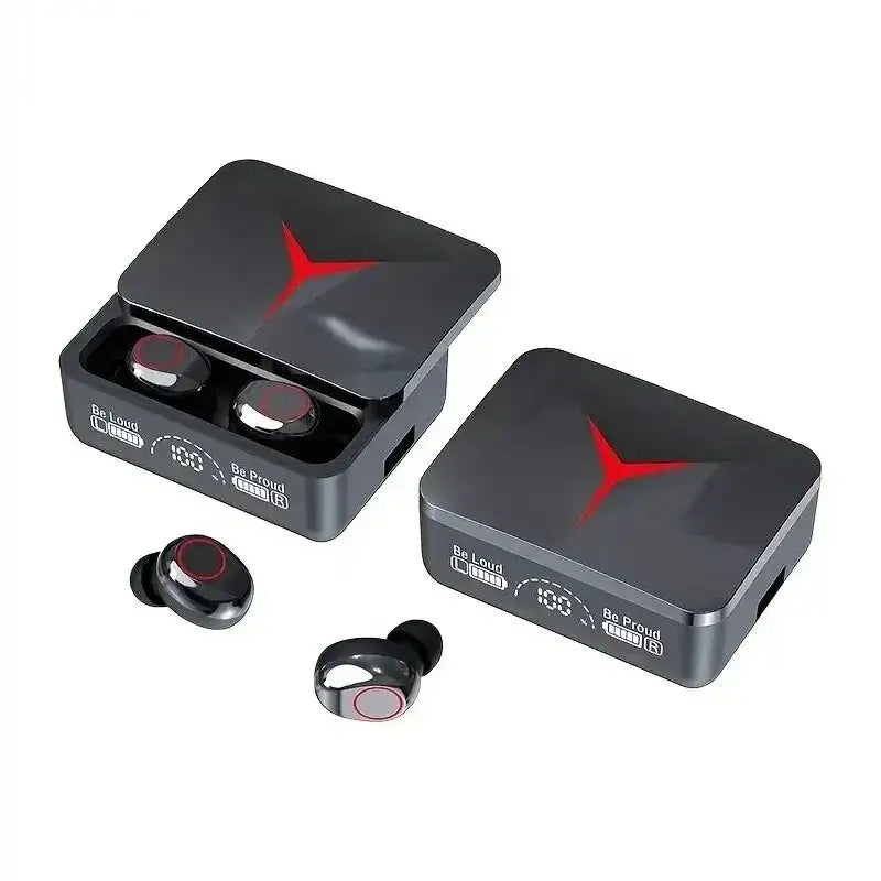M90 Pro Wireless Headphones Sliding Cover Gaming Headsets Bluetooth 5.3 Stereo Sports Earbuds Earphones with Led