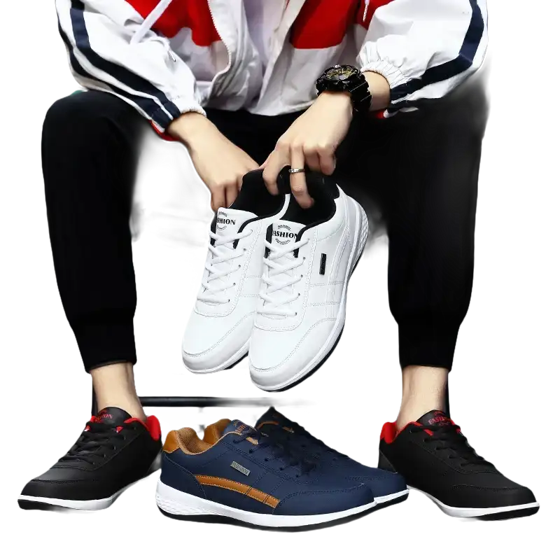 Assorted casual sneakers.
