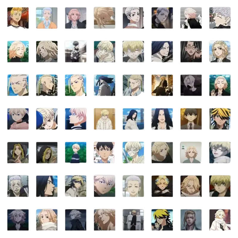 Anime character portraits.