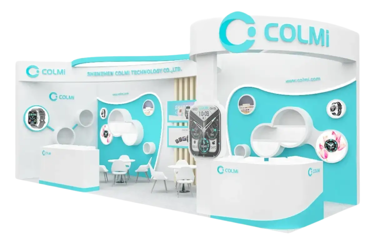 Colmi trade show booth.