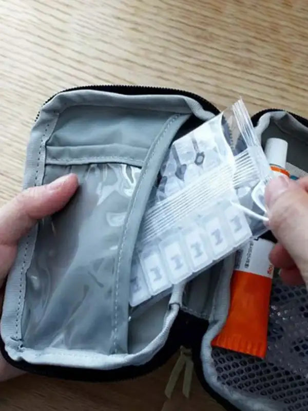 Portable Medicine Bag Cute First Aid Kit Medical Emergency Kits Organizer Outdoor Household Medicine Pill Storage Bag