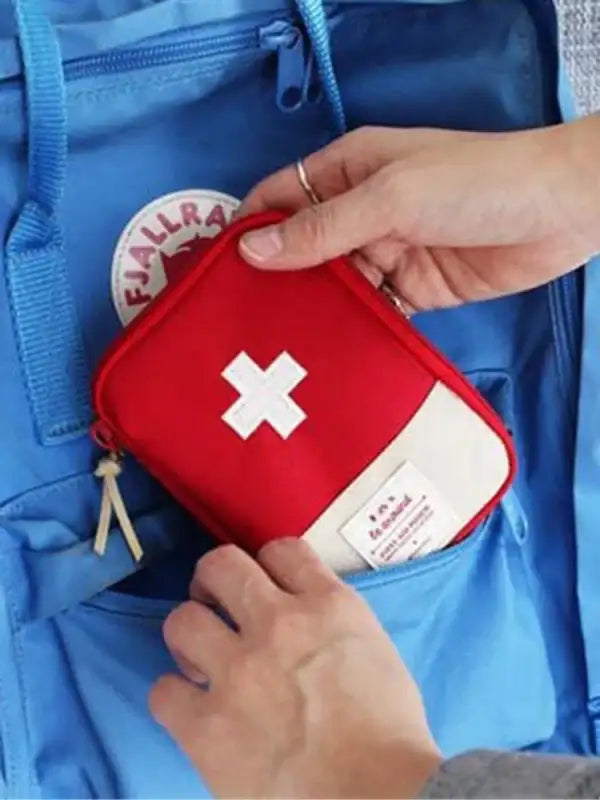 Portable Medicine Bag Cute First Aid Kit Medical Emergency Kits Organizer Outdoor Household Medicine Pill Storage Bag