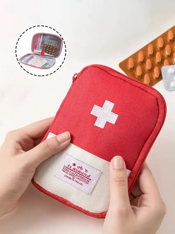 Portable Medicine Bag Cute First Aid Kit Medical Emergency Kits Organizer Outdoor Household Medicine Pill Storage Bag