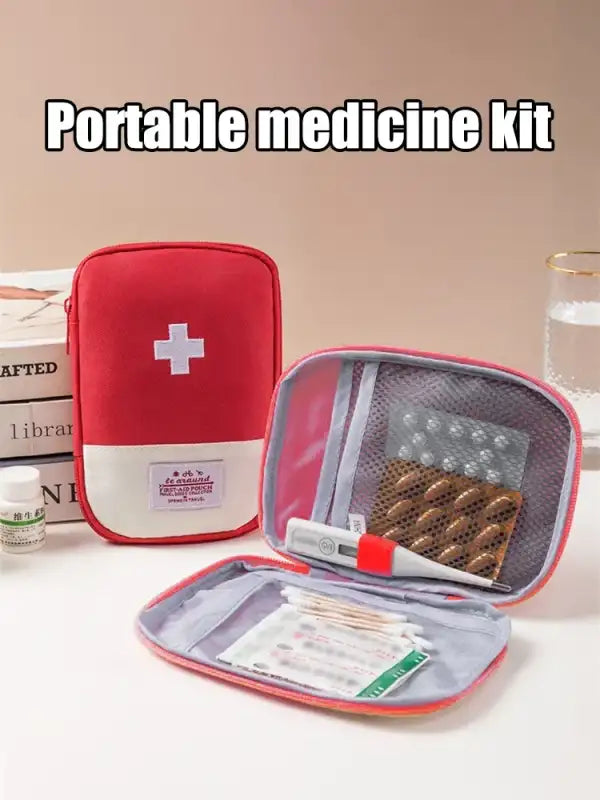 Portable Medicine Bag Cute First Aid Kit Medical Emergency Kits Organizer Outdoor Household Medicine Pill Storage Bag
