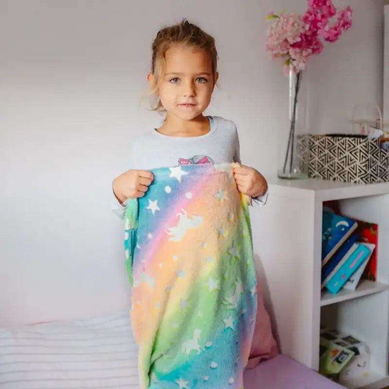 New Night Glow Mermaid Tail Blanket Soft Flannel Fleece Wearable Companion Cute Kids Blankets for All Seasons