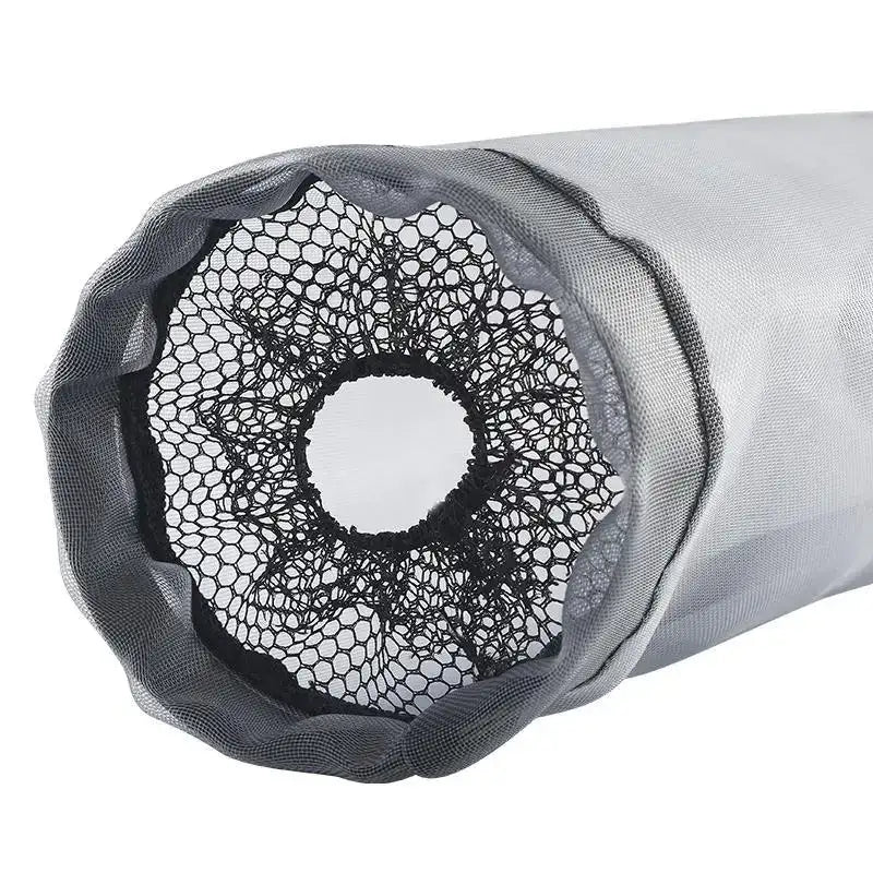 1pc Grey Sundries Bag Storage Wall Mount Mesh Plastic Bags Dispenser Hanging Reused Storage Pouch Trash Bags Kitchen