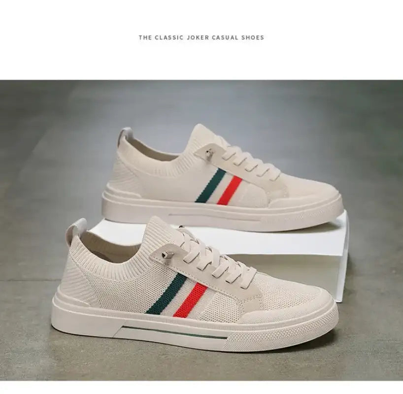 Breathable Men’s Shoes Summer Mesh Board Shoes Soft Soled Outdoor Casual Sports Shoes Trend Men Sneakers Slip-on Canvas