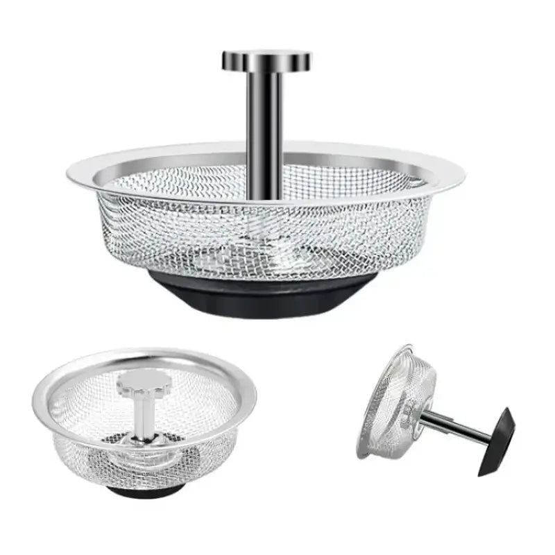 Kitchen Sink Stainless Steel Filter Sewer Mesh Strainers Disposable Sink Filter Mesh Bags Bathroom Floor Drain Hair