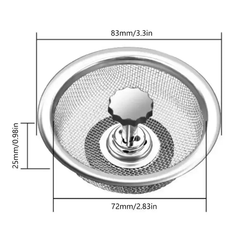 Kitchen Sink Stainless Steel Filter Sewer Mesh Strainers Disposable Sink Filter Mesh Bags Bathroom Floor Drain Hair